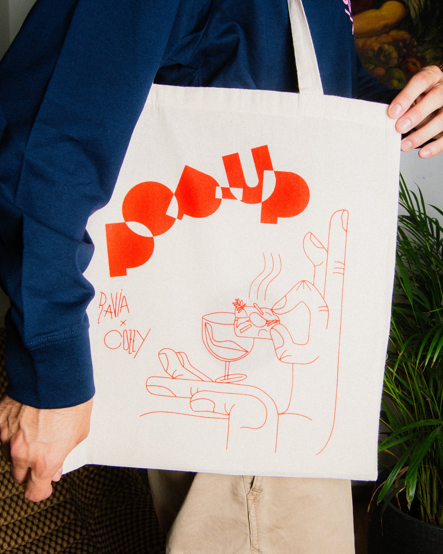 RAVIA X COZZY´S POPUP TOTE BAG