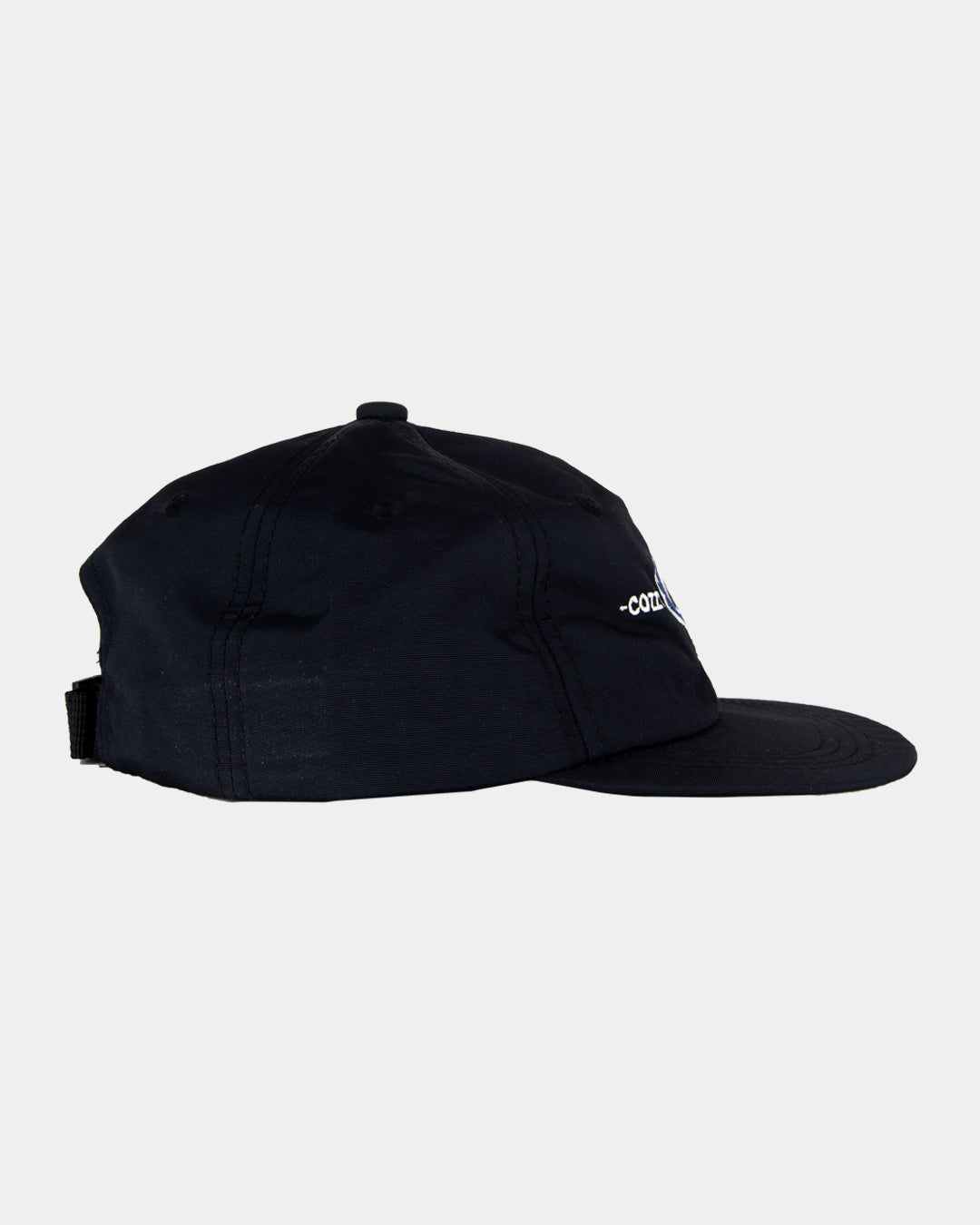 COZZY 6-PANEL BLACK CAP