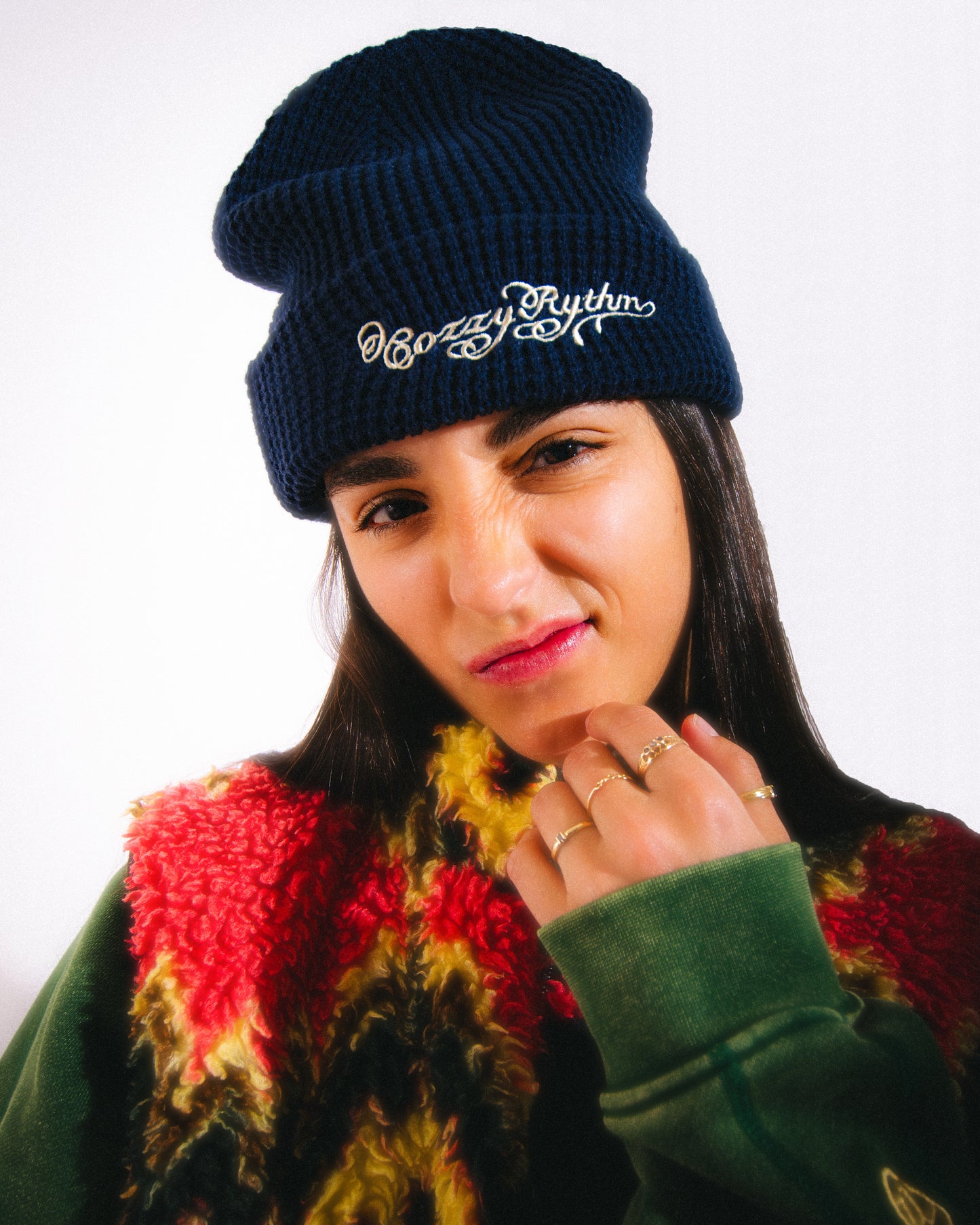 COZZY WAFFLE KNIT BEANIE