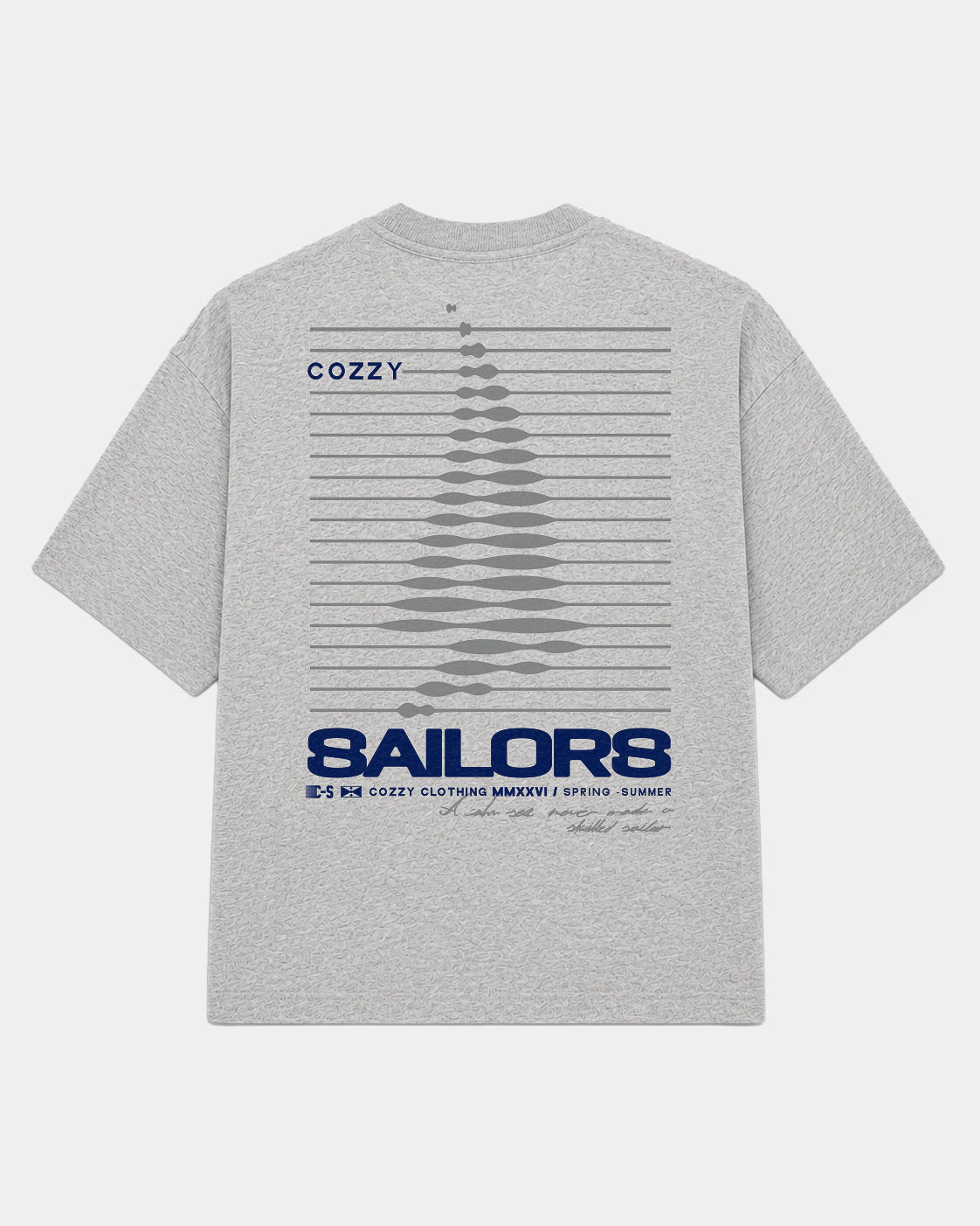 COZZY SAILORS GREY TEE
