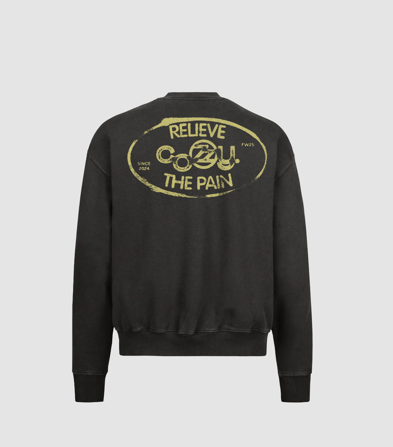 STAMP VINTAGE BLACK CREWNECK