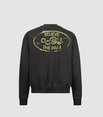 STAMP VINTAGE BLACK CREWNECK