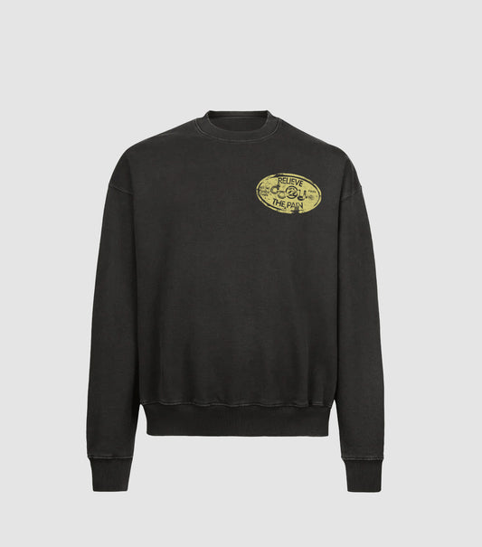 STAMP VINTAGE BLACK CREWNECK