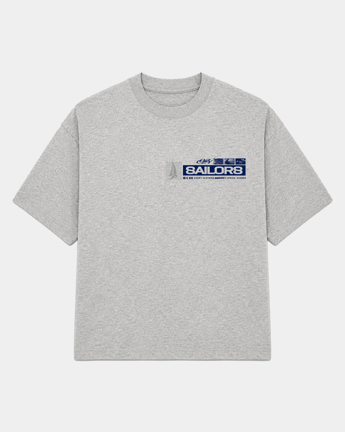 COZZY SAILORS GREY TEE