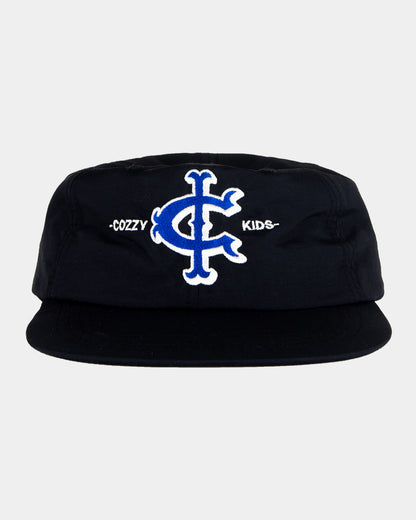 COZZY 6-PANEL BLACK CAP