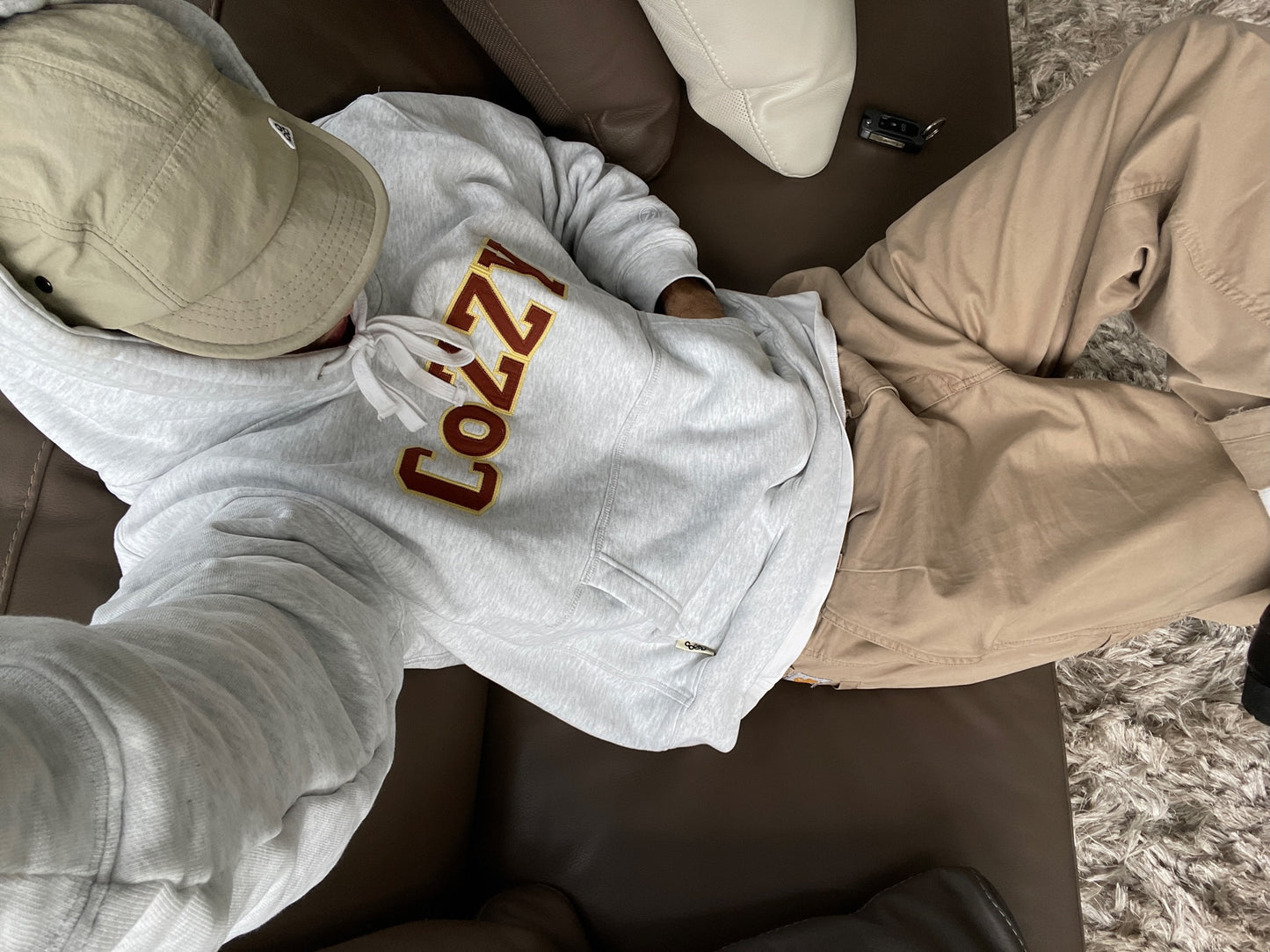 UNIVERSITY GREY HOODIE