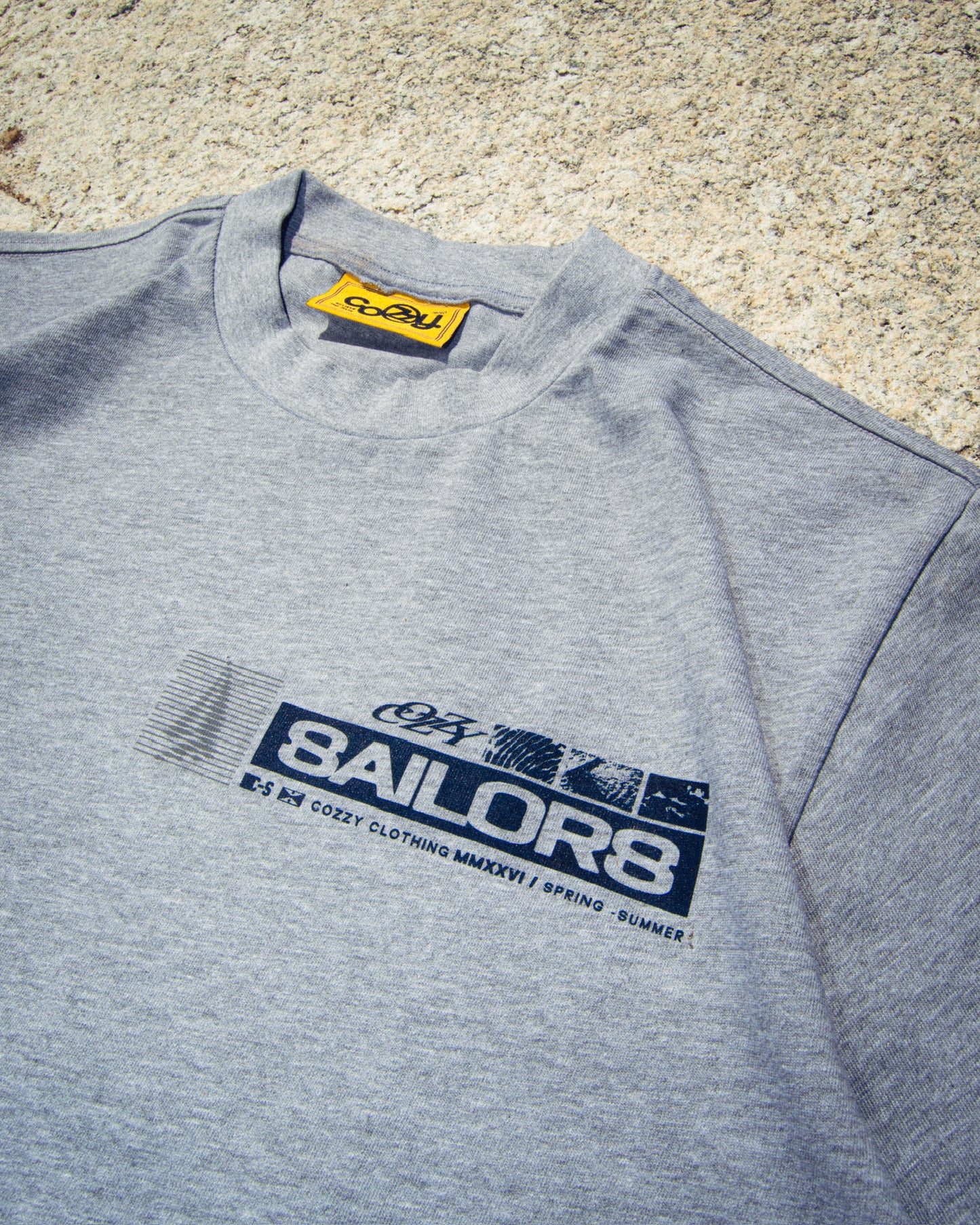 COZZY SAILORS GREY TEE