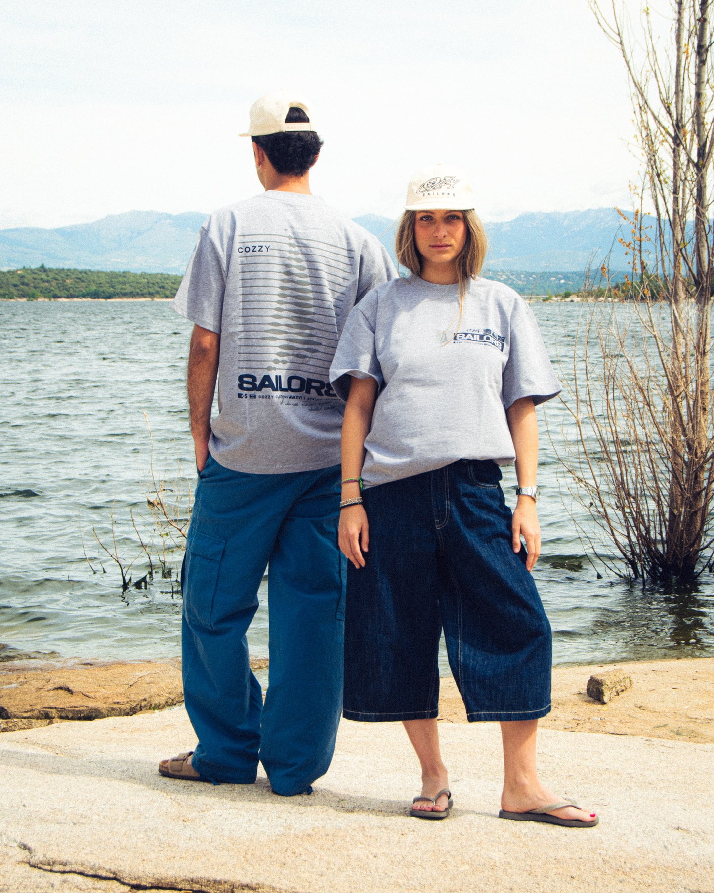COZZY SAILORS GREY TEE