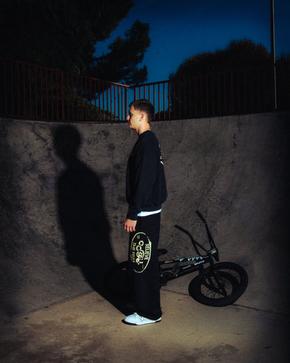 STAMP VINTAGE BLACK CREWNECK