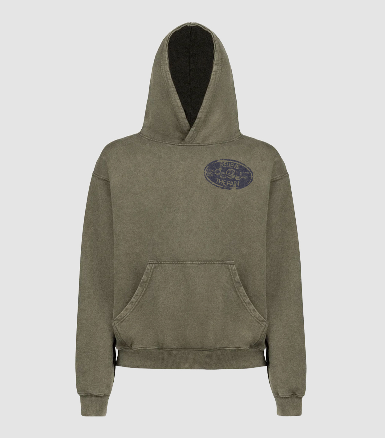 STAMP VINTAGE OLIVE HOODIE